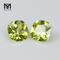 Piedra preciosa de cristal de peridoto cortada a máquina, piedra de cristal sintética a precio barato