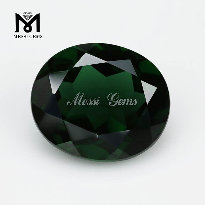 Piedras preciosas de tamaño grande, forma ovalada, 12 x 14, piedra preciosa Nanosital de vidrio