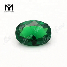 Venta al por mayor Piedra nano ovalada verde de 10 x 14 mm