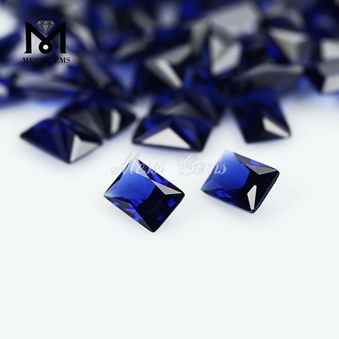 Nano gemas azules de zafiro rectangulares sintéticas resistentes al calor