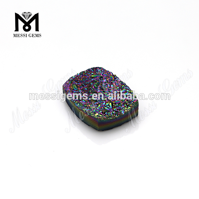 Rainbow Sugary Sparkle piedra preciosa natural Drusy Druzy Agate