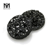 Piedra de ágata Druzy natural de color negro de forma redonda Druzy