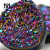 Ágata druzy roja natural del arco iris del billón natural Piedra druzy natural