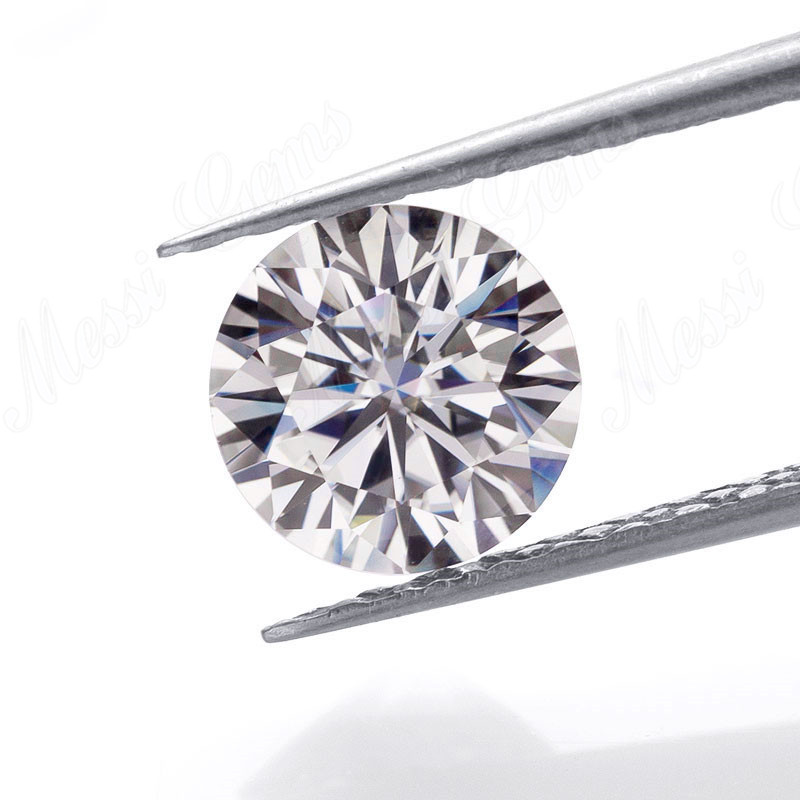 Diamante moissanite suelto Corte brillante DEF Clear WHITE VVS Moissanite sintético