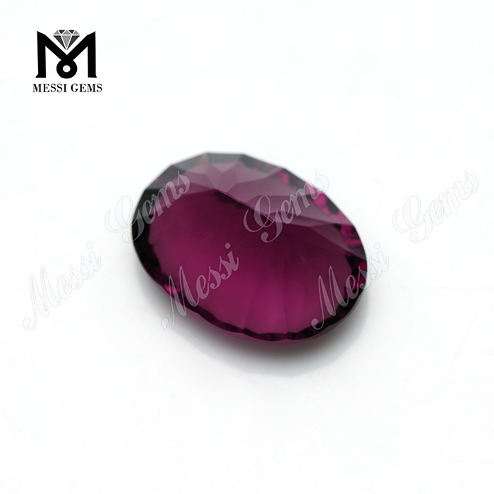Piedra de cristal de amatista tallada Millenium ovalada para joyería