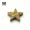 Moda Druzy Star Cut Druzy Agate 24K Oro Natural Druzy Stone