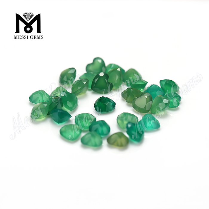 precio de fábrica de piedra de ágata verde natural de buena calidad