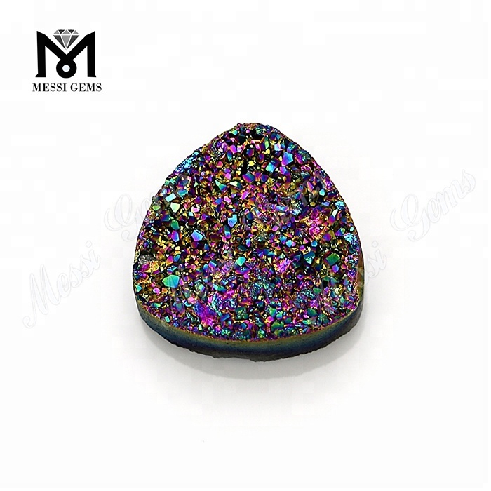 Ágata druzy roja natural del arco iris del billón natural Piedra druzy natural