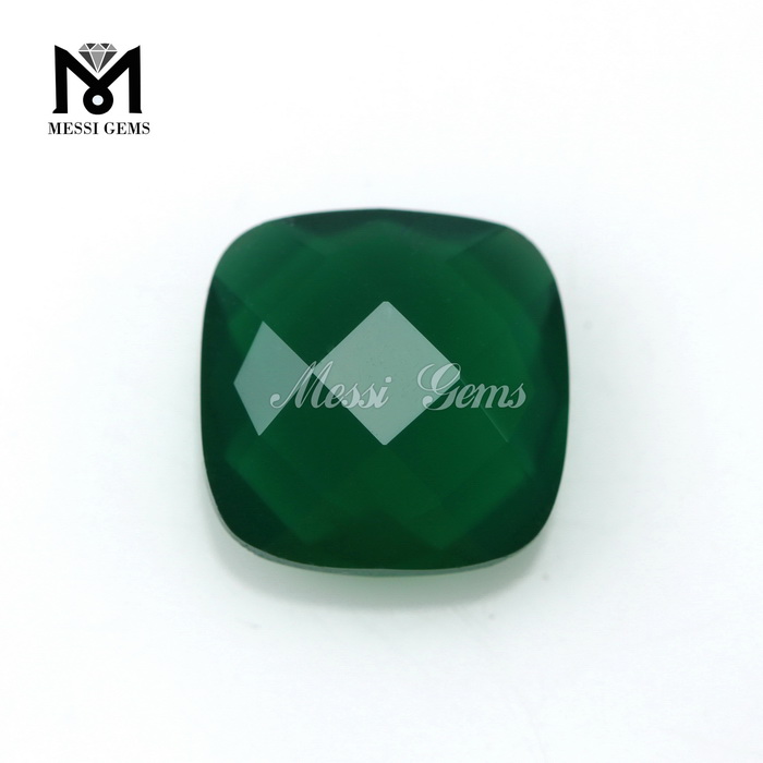 Cojín de alta calidad, piedra de ágata verde, precio para joyería