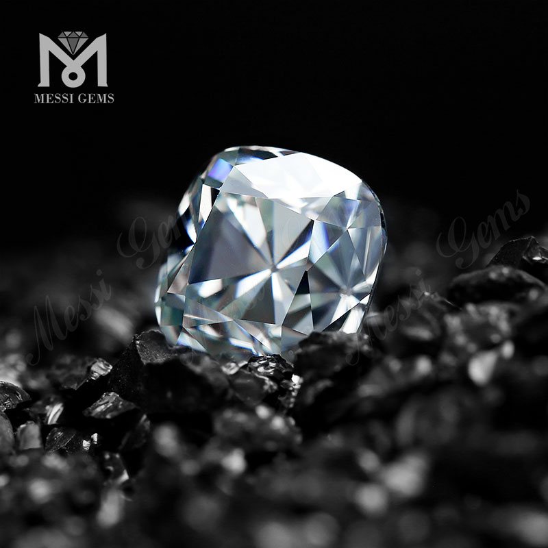 Venta al por mayor 8x8mm 3cts moissanite diamante viejo europeo antiguo corte de mina cojín sintético moissanita suelta