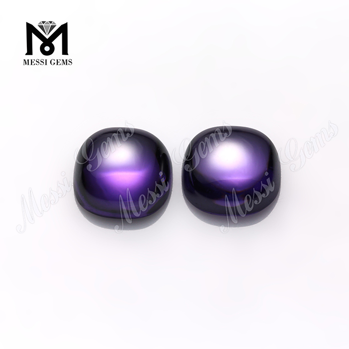 10 x 10 mm cojín talla cabujón color amatista circonita cúbica