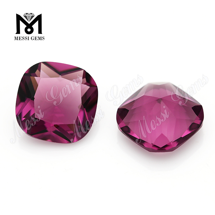 12*12 forma de cojín gemas sueltas precio al por mayor vidrio sintético