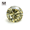 Precio de fábrica Piedra preciosa suelta Diamante de moissanita amarillo de corte brillante de 1 quilate