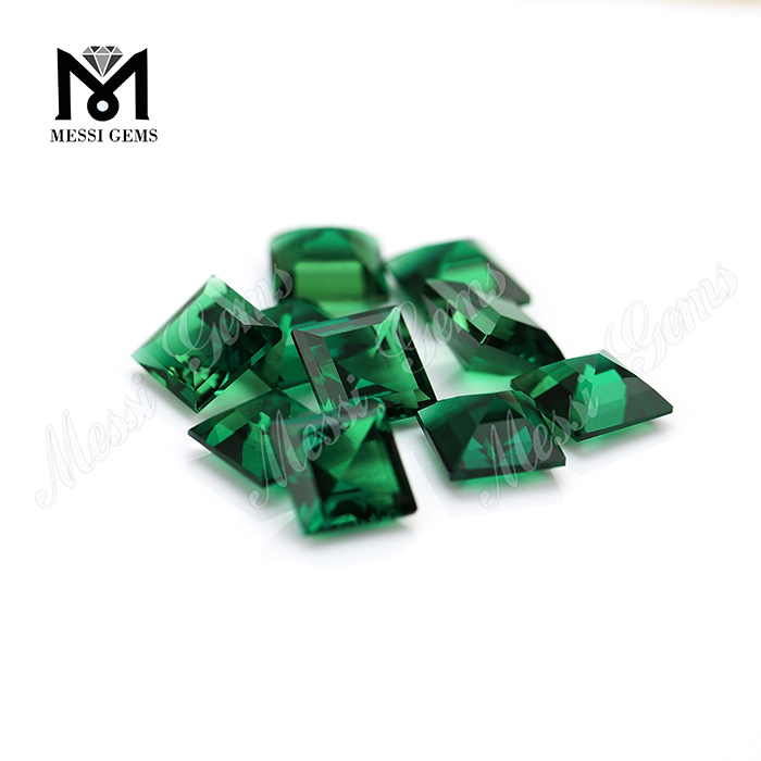 piedras preciosas de esmeralda verde sintéticas procesadas en laboratorio