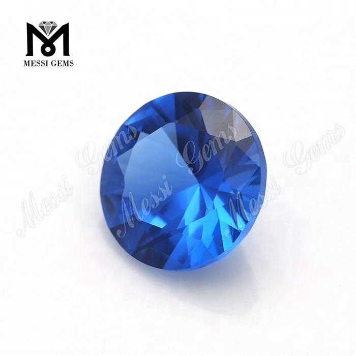 Piedra preciosa sintética azul 10.0mm 119 # piedras de espinela