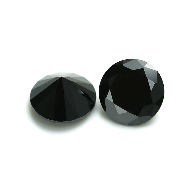 Diamante moissanite de tamaño pequeño suelto 1-3 mm precio de moissanite de diamante negro de corte brillante redondo