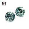 Diamante moissanite suelto Redondo Corte brillante 5 mm Piedra preciosa Moissanite verde en bruto