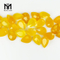 Piedras preciosas de ágata amarilla de 10x14 mm con corte de pera