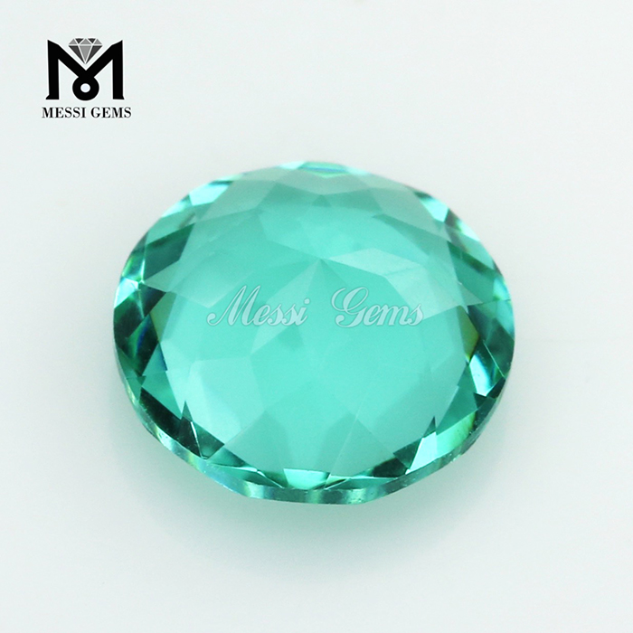 Cuentas de vidrio de color Paraiba de piedras preciosas sueltas de 8,0 mm