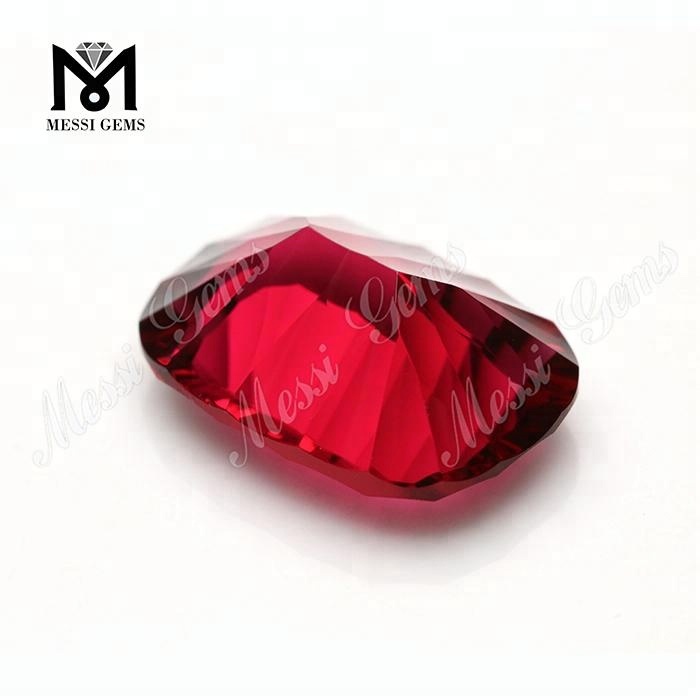 Cojín 13 X 18 MM Cristal Rojo Corte Cóncavo Piedra Preciosa