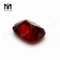 Precio de fábrica de Wuzhou Cojín de arte lapidario Corte cóncavo Piedras de vidrio de color rojo