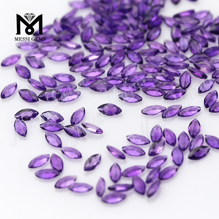 Piedras de cuarzo amatista natural de forma elegante para la fabricación de joyas