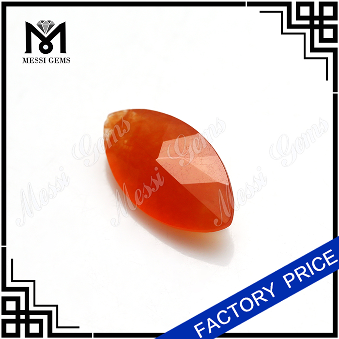 Nuevo estilo chino MarquiseJade rojo Piedra preciosa al por mayor Jade natural