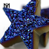 Moda Druzy Star-5 Azul oscuro Druzy Ágata Piedra natural Piedra preciosa
