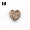 formas de corazón pulir piedras de ágata drusa drusa de oro rosa