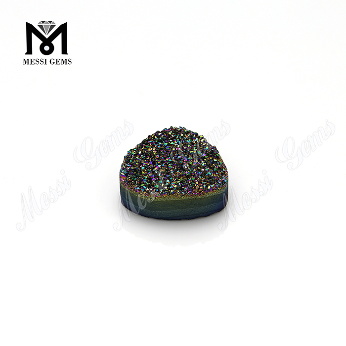 piedras druzy de ágata grande piedras preciosas druzy en forma de trillón