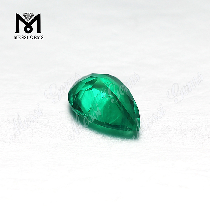 Venta al por mayor de piedra esmeralda creada en forma de pera Colombia Emerald