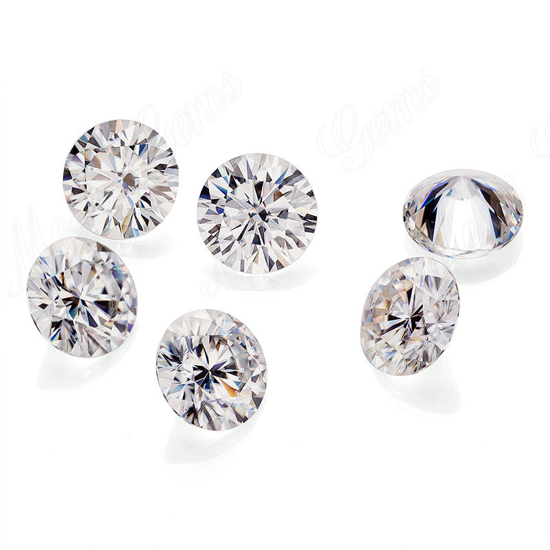 Diamante moissanite suelto Corte brillante DEF Clear WHITE VVS Moissanite sintético