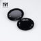 Gemas de piedra de cristal de color negro de corte ovalado de China de 7x9 mm
