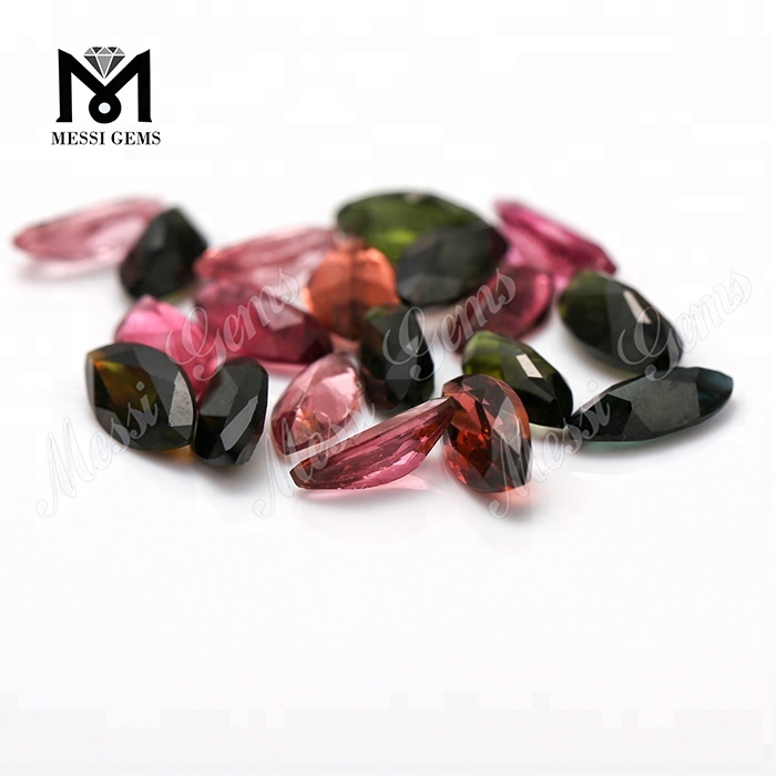Fabricante mayorista Natural Multi Tourmaline 5 x 10 mm Marquise Cut Gemstone