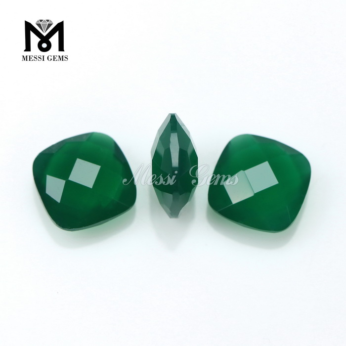 Cojín de alta calidad, piedra de ágata verde, precio para joyería