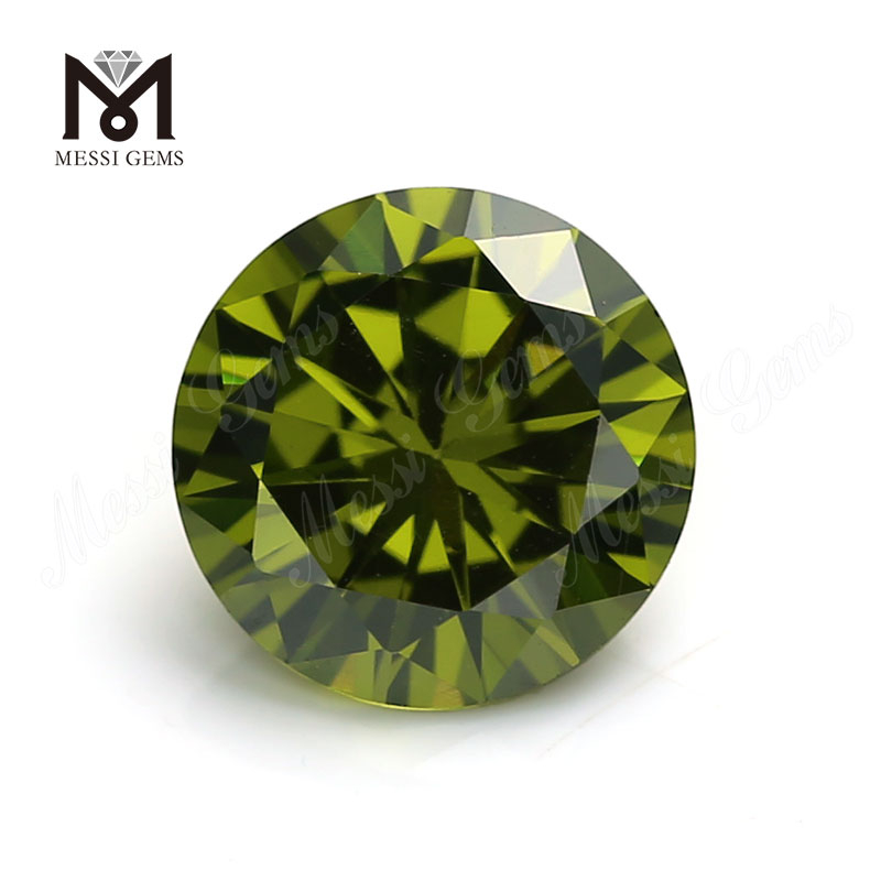 Venta al por mayor de fábrica de piedras preciosas sintéticas sueltas redondas brillantes de 2 mm CZ Precio de piedra