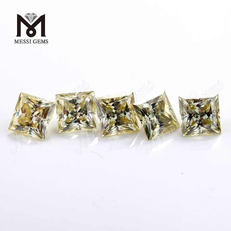 Gemas sueltas del fabricante de piedra de diamante de moissanita amarilla