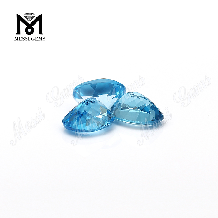 piedras sueltas de corte ovalado natural topacio azul precio por quilate