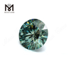 Diamante moissanite suelto Redondo Corte brillante 5 mm Piedra preciosa Moissanite verde en bruto