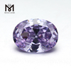 grandes piedras sueltas facetadas de corte ovalado color lavanda zirconia cúbica cz