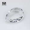 Gemas de piedra de cristal blanco transparente de 18 x 25 mm con corte de pera al por mayor