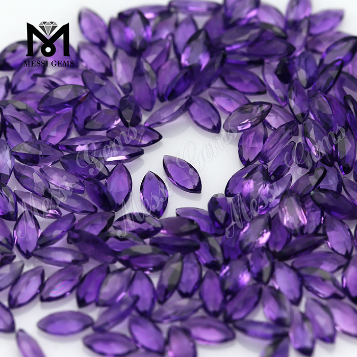 Piedras de cuarzo amatista natural de forma elegante para la fabricación de joyas