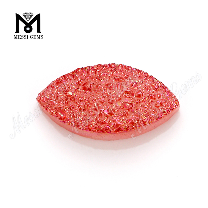 marquesa roja formas joyas de bricolaje drusas reales piedras drusas