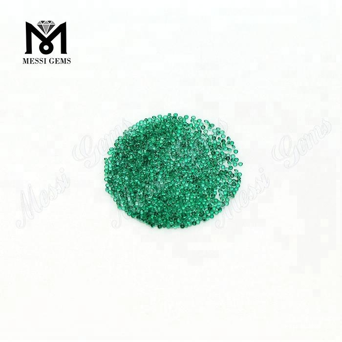 Piedras preciosas naturales de tamaño pequeño Esmeralda Forma redonda 1.25 mm Precio de piedra esmeralda