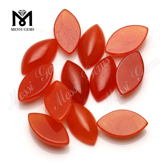 Marquesa corte piedras preciosas naturales cabujón de jade rojo para joyas