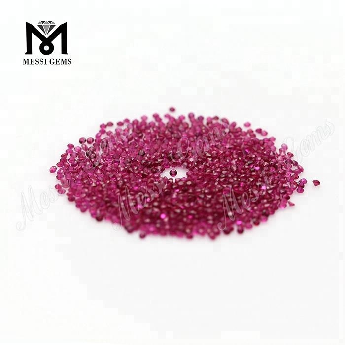 Precio de esmeralda de piedras preciosas pequeñas creadas en laboratorio de 1,25 mm por quilate a la venta
