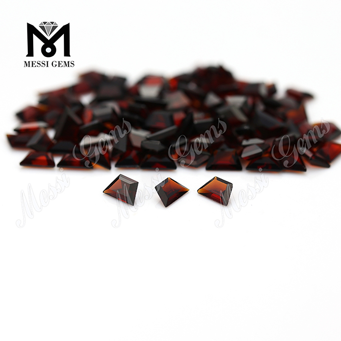 Limpieza de ojos pequeñas piedras naturales corte trapezoidal granate rojo precio
