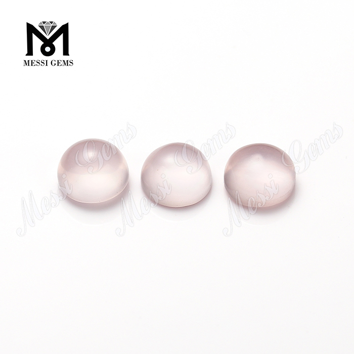 Piedras preciosas sueltas Cuarzo natural Cabujón de cristal Cuarzo rosa