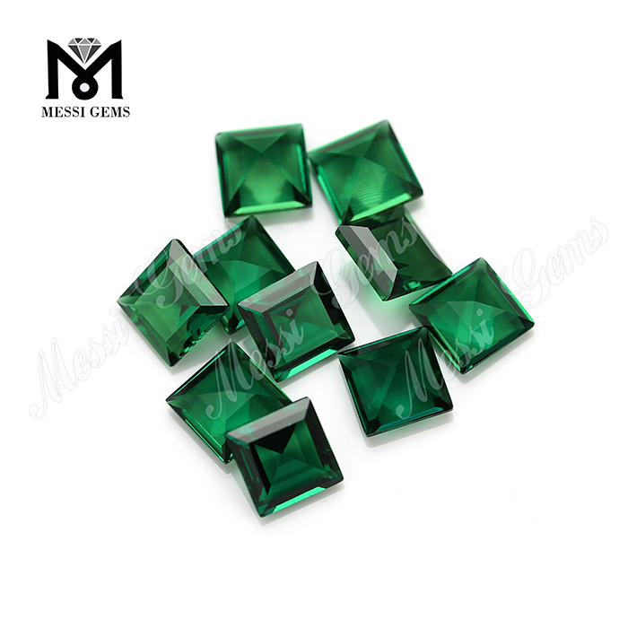 piedras preciosas de esmeralda verde sintéticas procesadas en laboratorio