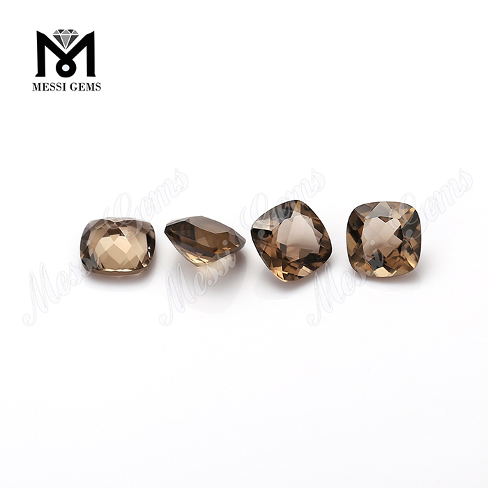 Venta al por mayor de piedras preciosas sueltas naturales de cuarzo ahumado facetado de alta calidad